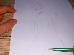 Naked Demoness with big tits