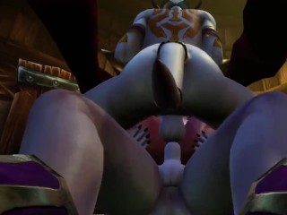 Futa Draenei Fuck Demon Girl Threesome | Warcraft Porn Parody