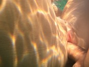 Preview 1 of Risky Fucked swim girl underwater Public Anal and pussy fuck on the beach JessiJek
