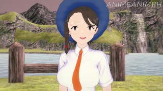 Fucking Female Protagonist Juliana from Pokemon Scarlet Violet Until Creampie - Anime Hentai 3d