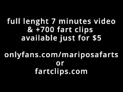 Latina Farting on Your Face with Grey Yoga Pants POV