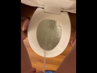 girl pees herself, golden slut, standing pee, piss