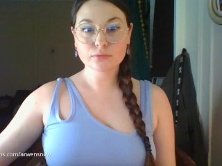 sensual domination, cam girl, brunette, fully clothed