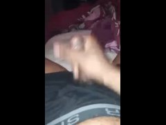Just playing with my dick while I oil it up
