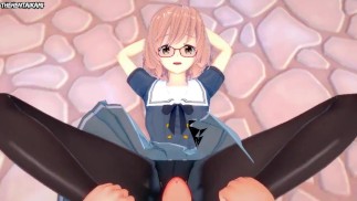 Hentai POV Feet Kyoukai no Kanata Mirai Kuriyama