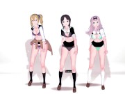 Preview 6 of 【KKS／MMD】チキチキバンバン 早坂愛 四宮かぐや 藤原千花【かぐや様は告らせたい】