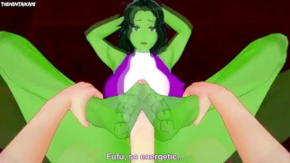 Hentai POV Füße Wunder Jennifer Walters Sie Hulk