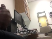 Preview 2 of Doctors office masturbating to big booty nurse