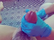 Preview 5 of Hot NURSE extracts CUM from a PLUGGED ASS patient