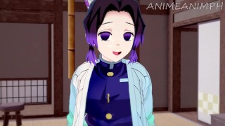 Tanjiro Kamado Fucks Shinobu Kocho Until Creampie Demon Slayer Anime Hentai 3D Uncensored