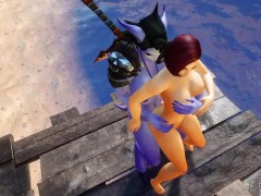 Futa Draenei Fucks a Girl's Ass next to a Lake | Warcraft Porn Parody