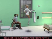 Preview 3 of The sims 4, hot nurse seduce patient and fuck him as a treatment