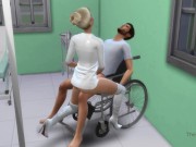 Preview 6 of The sims 4, hot nurse seduce patient and fuck him as a treatment
