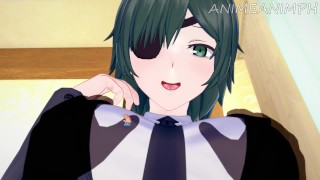 Himeno van kettingzaag man wordt staande hard geneukt tot creampie - Anime Hentai 3d Ongecensureerd