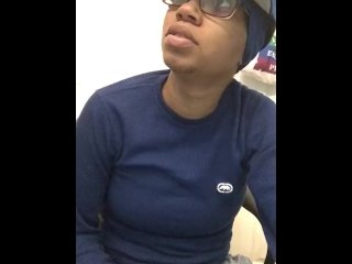 Zaddiiee strokes dildo