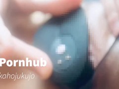 【素人熟女】ストッキングを破いてバイブでオナニーしていたらカメラにおしっこがかかりました。