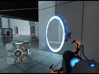 portal, playing, portal rtx, game