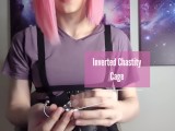 Putting on an Inverted Chastity Cage