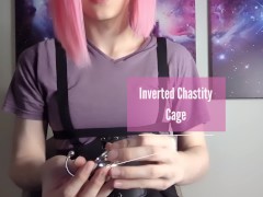 Video Putting on an Inverted Chastity Cage
