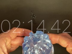 Japanese Guy's Sperm Takes Off Like a Rocket with Fleshlight QUICKSHOT TURBO.