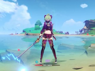 Kuki Shinobu ryona + ragdoll - Genshin Impact