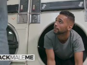 Preview 1 of Blackmaleme - Ricky Daniels Sits On The Washing Machine & Keeps Looking At KC Blaise's Ass