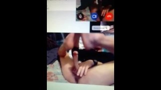 Young Sri Lankan woman films an old man masturbating on cam