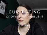 Gobble up your cum - break your cum-eating virginity with me