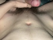 Preview 3 of Handsome Uk teen play with his massive cock after workout.
