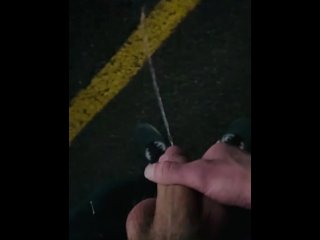 public piss, fetish, big dick, vertical video