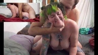 Fucking @TheSpicyForager until I cum all over her back