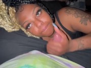 Preview 6 of Pretty amateur ebony gets late night facial