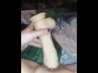 old young, vertical video, masturbation, toys