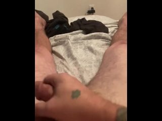 soft dick, vertical video, getting hard, solo male
