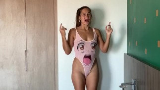 Хвастаюсь своим аниме-нарядом ахегао