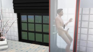 Hot shower with cum
