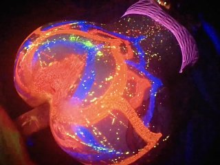 60fps, body paint, blacklight, exclusive