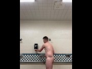 Preview 1 of THIC OTTER IN A PUBLIC GYM SHOWER ROOM