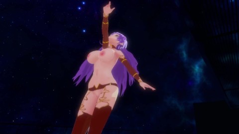 Mancer Mancer Dance! Sexy topless Pornomancer MMD for the New Years