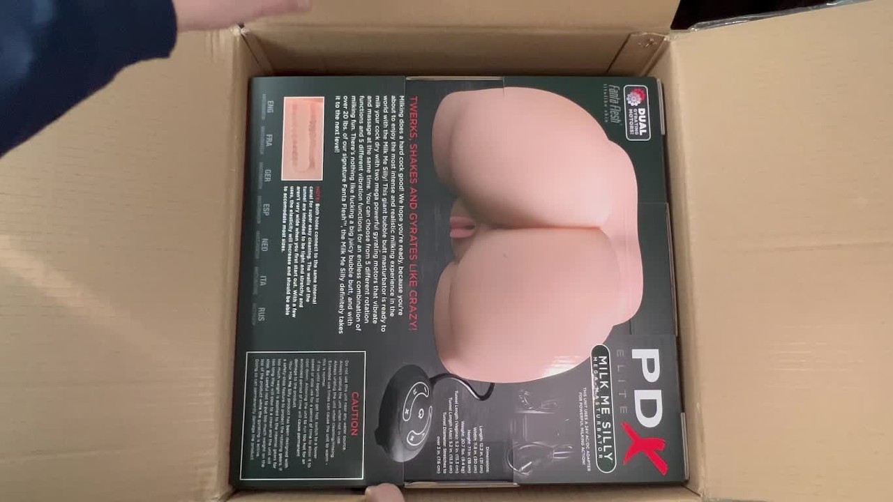 PDX Elite Milk Me Silly Mega Masturbator - Открытая коробка, демонстрация  продукта и обзор