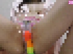 【主観】透け透けパンティでオマ◯コを擦り付けて挑発する痴女【Hentai ASMR】Japanese 素人 素股 マンズリ 浴衣 着物 色白 巨乳 POV