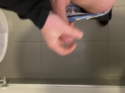 Preview 5 of Almost Caught Masturbating Again in the School Bathroom… Another Ruined Orgasm!