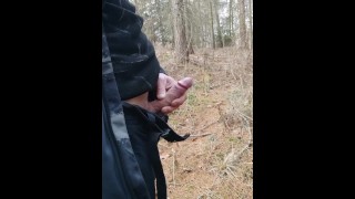 Mostra il mio cazzo nella foresta