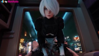 Nier Automata 2B Vaginal Cowgirl 3D Animation With Sound