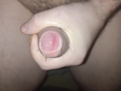 Closeup masturbation uncut cock #2