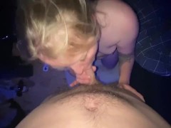 I love making him cum on my face