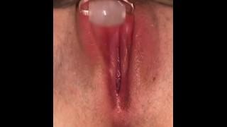 Strong Roller Masturbation Produces Squirt