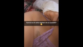 18 Year old German Girl cheats with older Guy on Snapchat