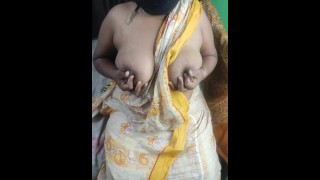 Indian Hot bhabi fingering her pussy with oils