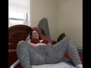 Preview 3 of Thick MILF Squirting in Leggings with Soaked Crouch